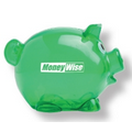 Translucent Green Small Piggy Bank